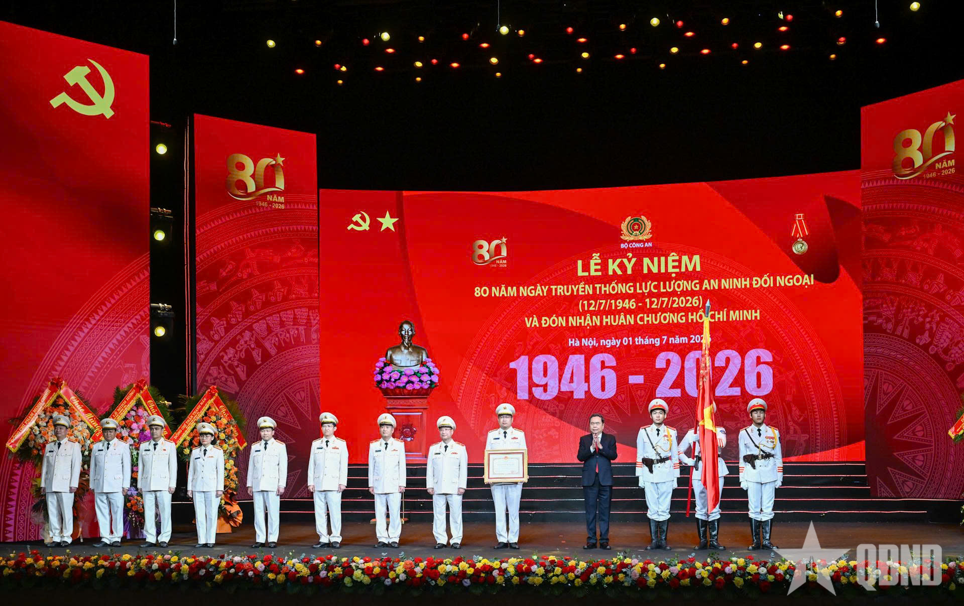 Chủ tịch Quốc hội Trần Thanh Mẫn dự Lễ kỷ niệm 80 năm Ngày truyền thống Lực lượng An ninh đối ngoại